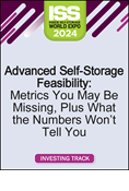Video Pre-Order - Advanced Self-Storage Feasibility: Metrics You May Be Missing, Plus What the Numbers Won't Tell You